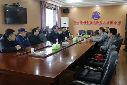 常德市政府副市长汤祚国来抖圈常德公司督导 安全工作